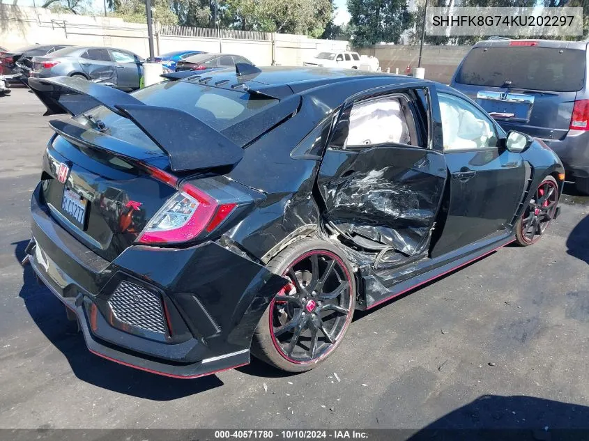 2019 Honda Civic Type R Touring VIN: SHHFK8G74KU202297 Lot: 40571780