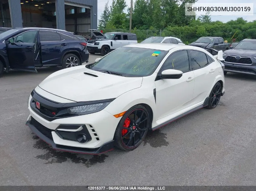 2021 Honda Civic Type R VIN: SHHFK8G30MU300159 Lot: 12015377