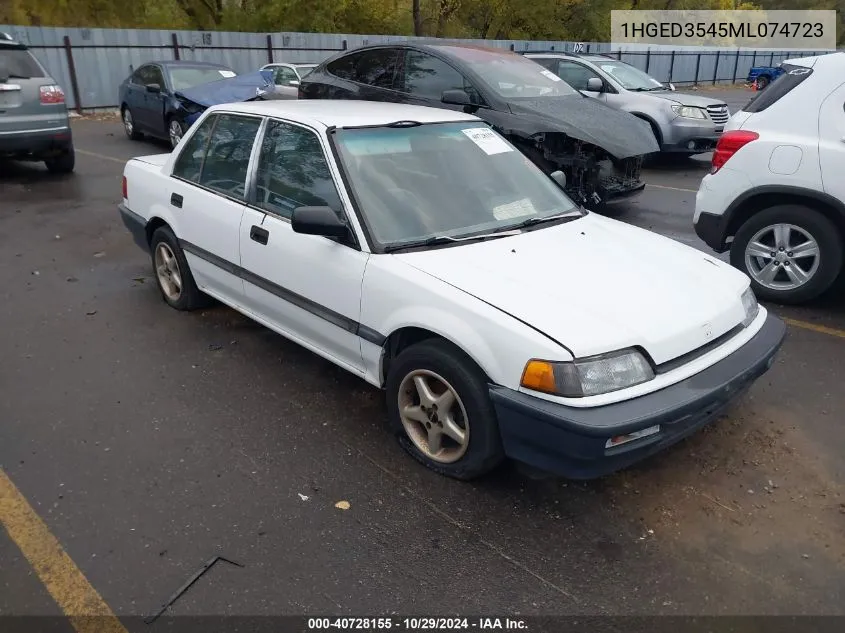 1991 Honda Civic Dx VIN: 1HGED3545ML074723 Lot: 40728155