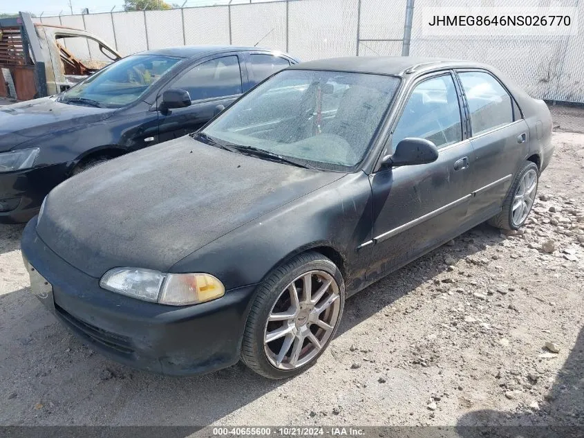 JHMEG8646NS026770 1992 Honda Civic Dx/Lx