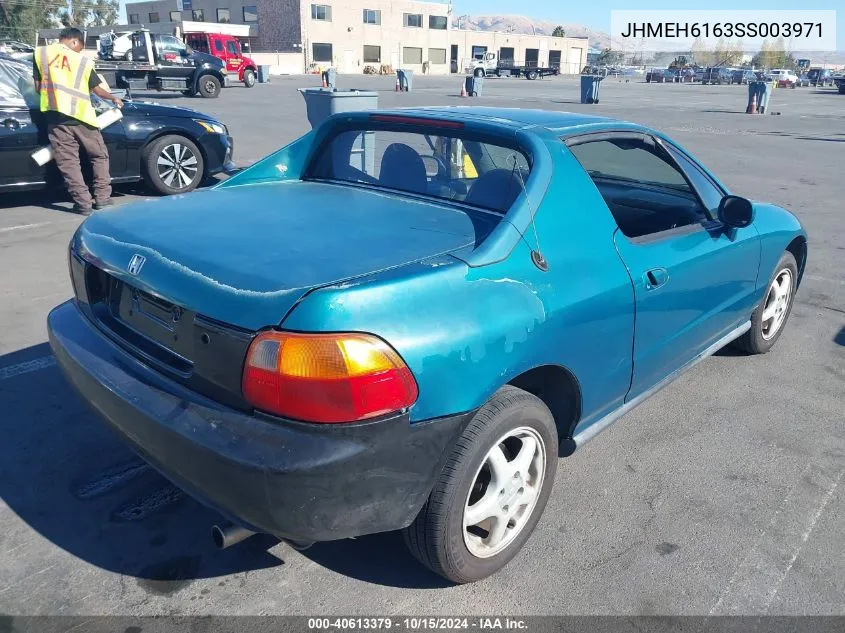 1995 Honda Civic Del Sol Si VIN: JHMEH6163SS003971 Lot: 40613379