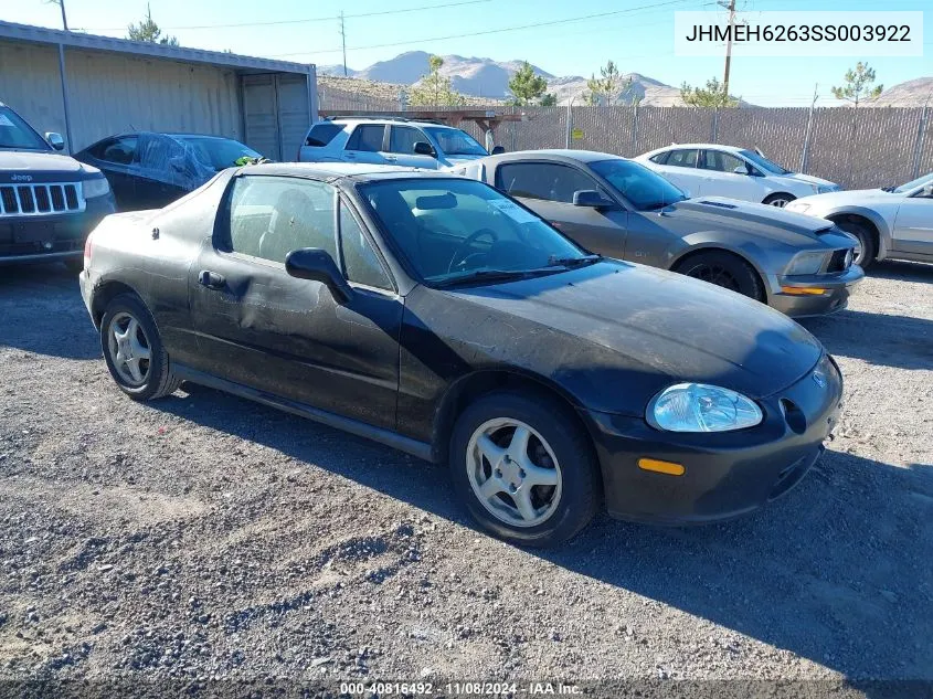 1995 Honda Civic Del Sol Si VIN: JHMEH6263SS003922 Lot: 40816492