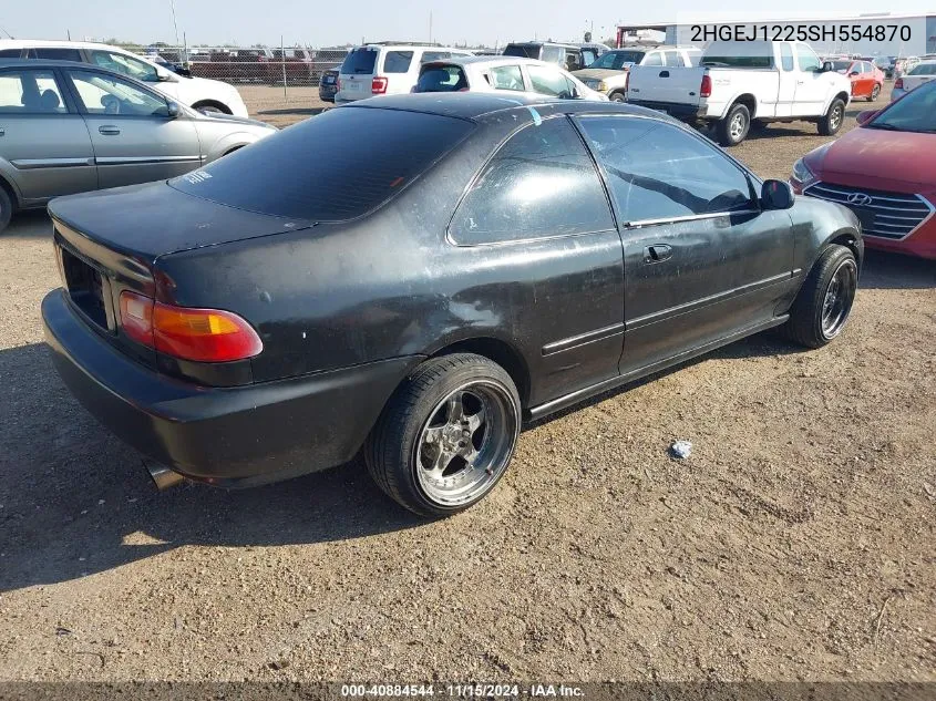 1995 Honda Civic Ex VIN: 2HGEJ1225SH554870 Lot: 40884544