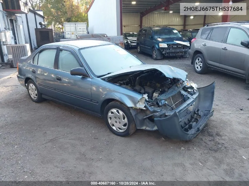 1996 Honda Civic Lx VIN: 2HGEJ6675TH537684 Lot: 40687160