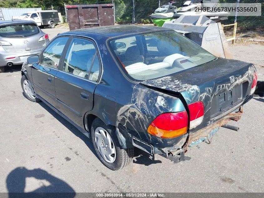 1997 Honda Civic Lx VIN: 2HGEJ6673VH535600 Lot: 39553914