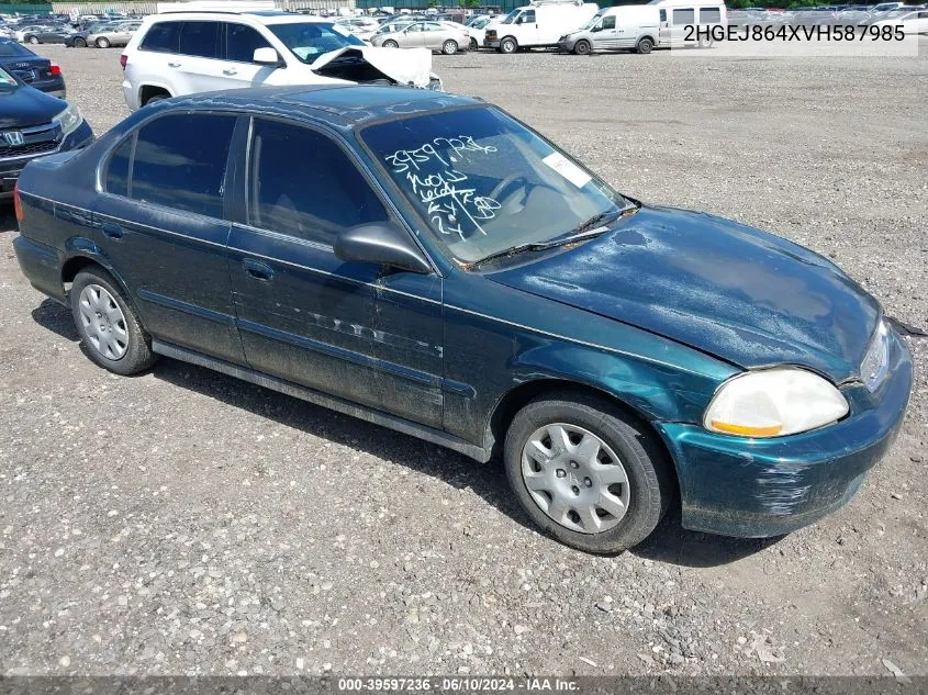 1997 Honda Civic Ex VIN: 2HGEJ864XVH587985 Lot: 39597236