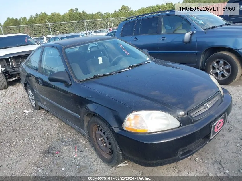 1HGEJ6225VL115950 1997 Honda Civic Dx