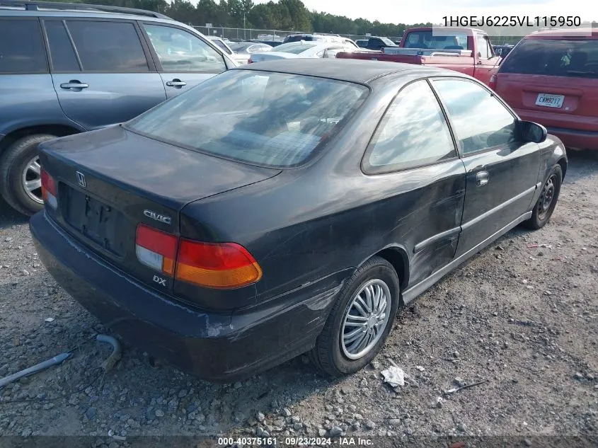 1HGEJ6225VL115950 1997 Honda Civic Dx