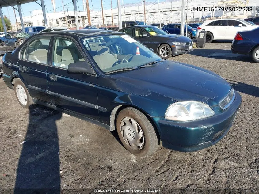 1997 Honda Civic Lx VIN: JHMEJ6679VS032238 Lot: 40733001