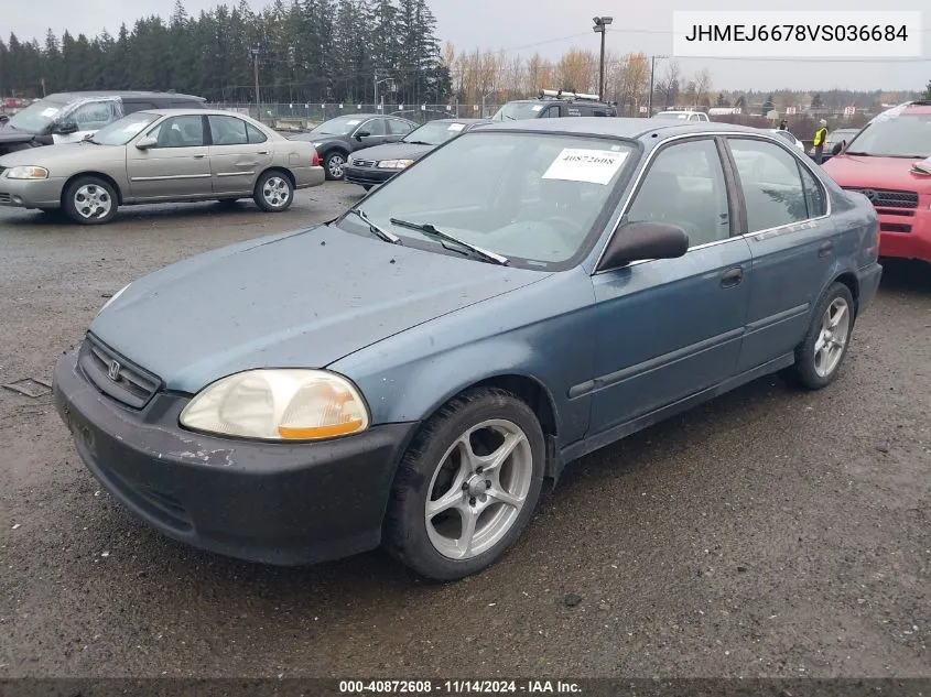 1997 Honda Civic Lx VIN: JHMEJ6678VS036684 Lot: 40872608