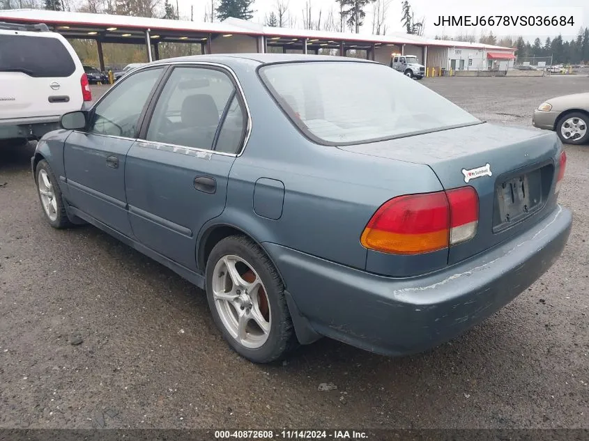 1997 Honda Civic Lx VIN: JHMEJ6678VS036684 Lot: 40872608