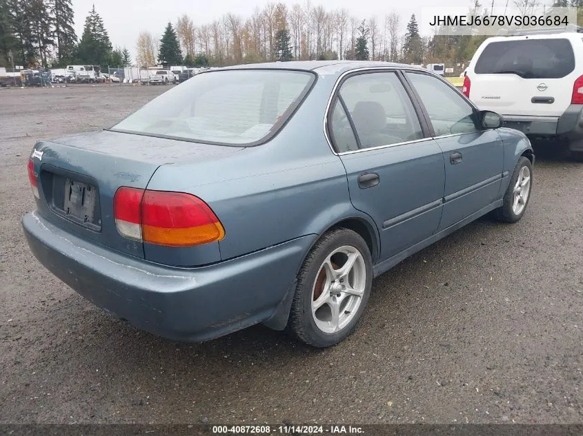 1997 Honda Civic Lx VIN: JHMEJ6678VS036684 Lot: 40872608