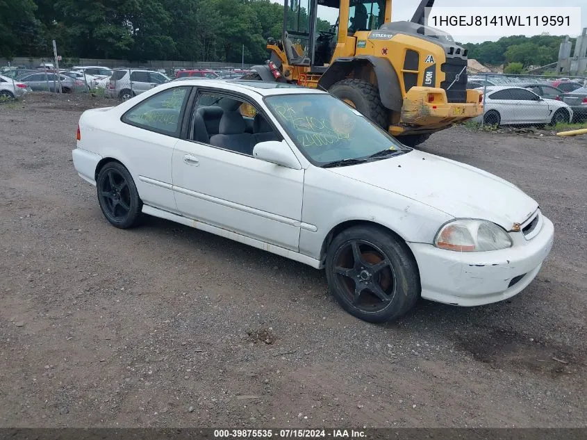 1HGEJ8141WL119591 1998 Honda Civic Ex