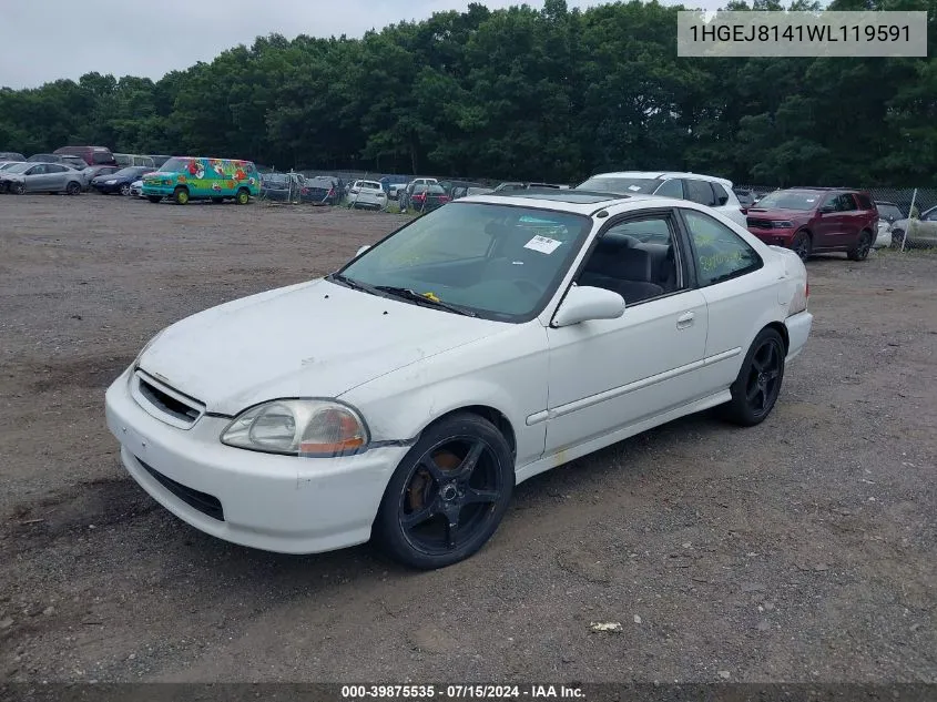 1HGEJ8141WL119591 1998 Honda Civic Ex