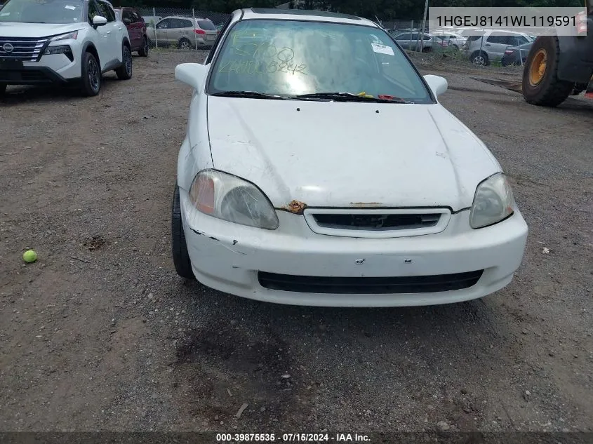 1HGEJ8141WL119591 1998 Honda Civic Ex