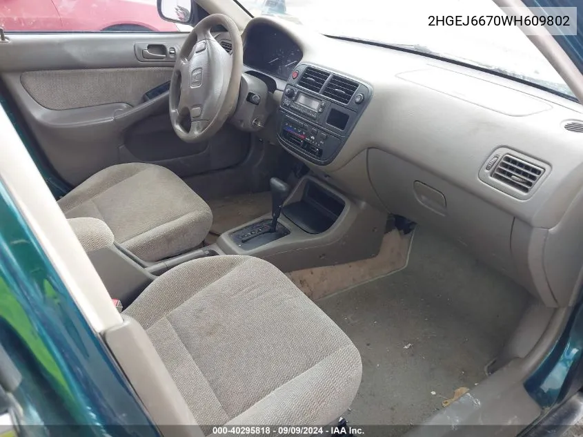 2HGEJ6670WH609802 1998 Honda Civic Lx