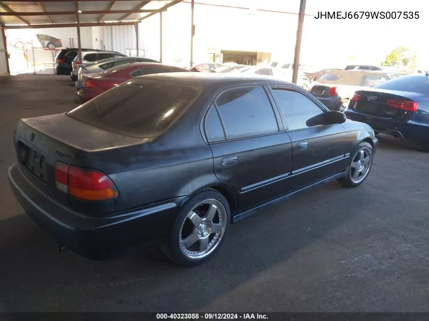 1998 Honda Civic Lx VIN: JHMEJ6679WS007535 Lot: 40323058