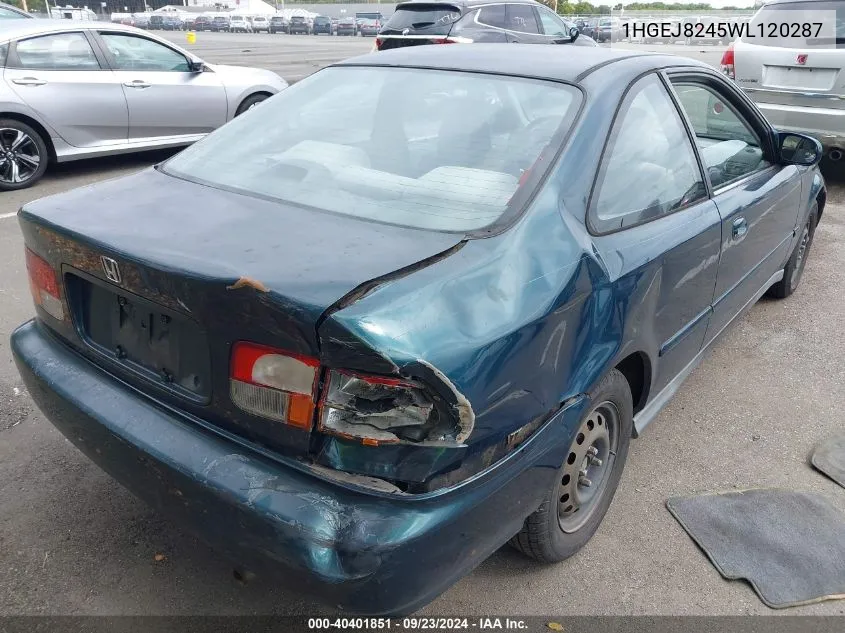 1HGEJ8245WL120287 1998 Honda Civic Ex