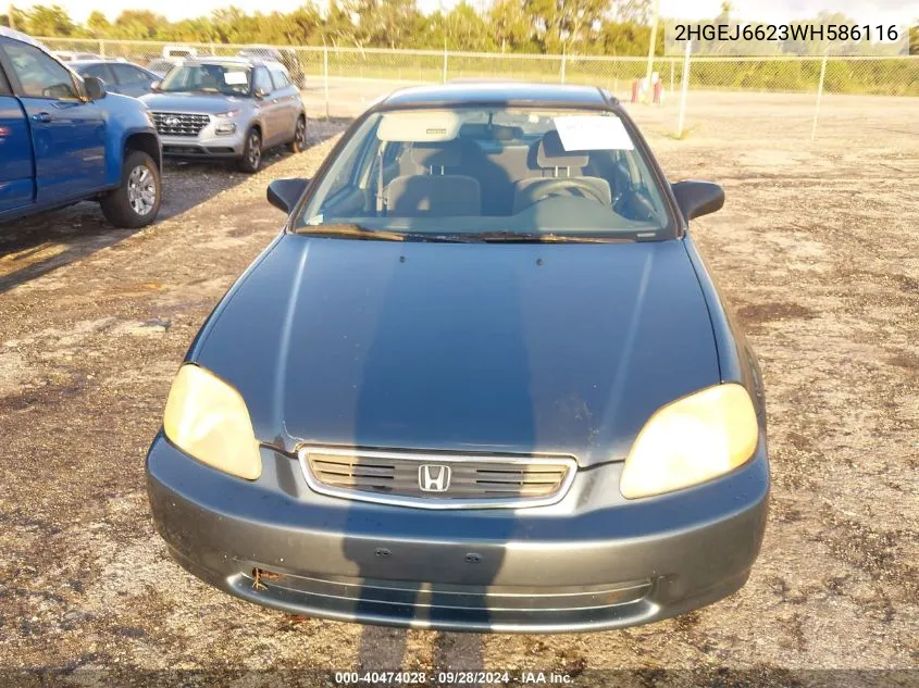 2HGEJ6623WH586116 1998 Honda Civic Dx