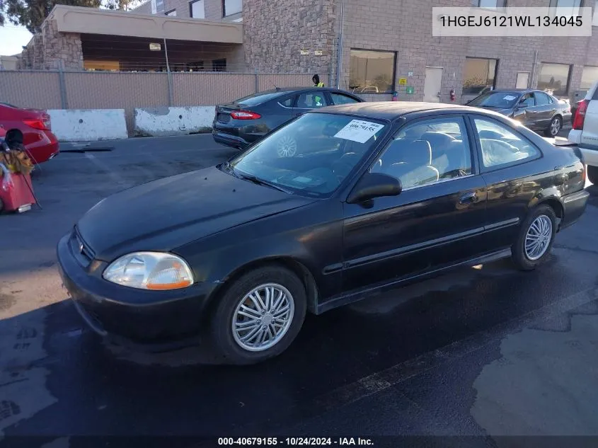 1998 Honda Civic Dx VIN: 1HGEJ6121WL134045 Lot: 40679155