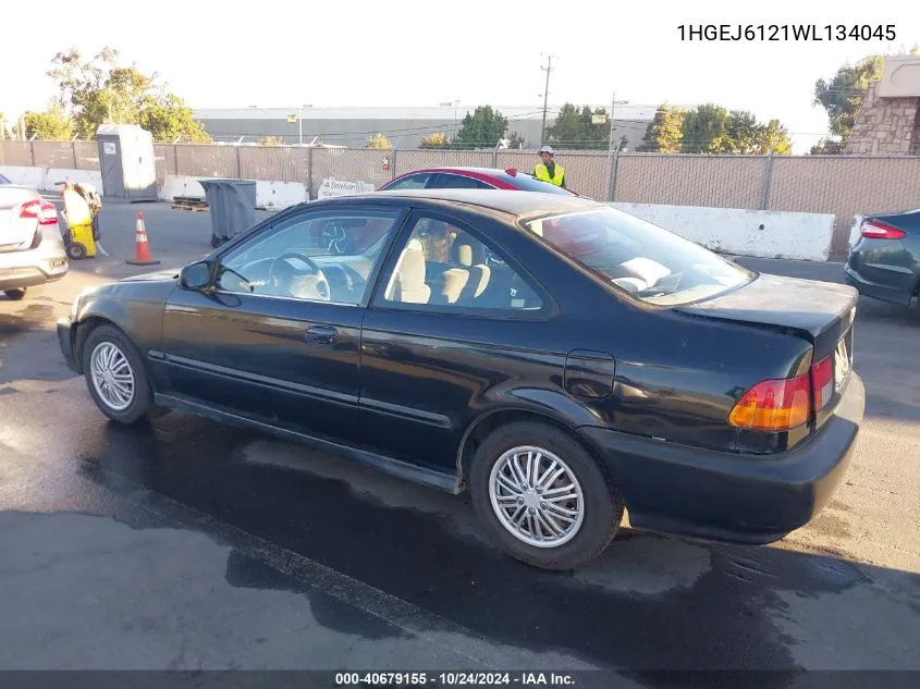 1998 Honda Civic Dx VIN: 1HGEJ6121WL134045 Lot: 40679155