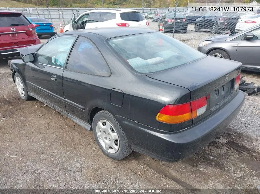 1998 Honda Civic Ex VIN: 1HGEJ8241WL107973 Lot: 40706076