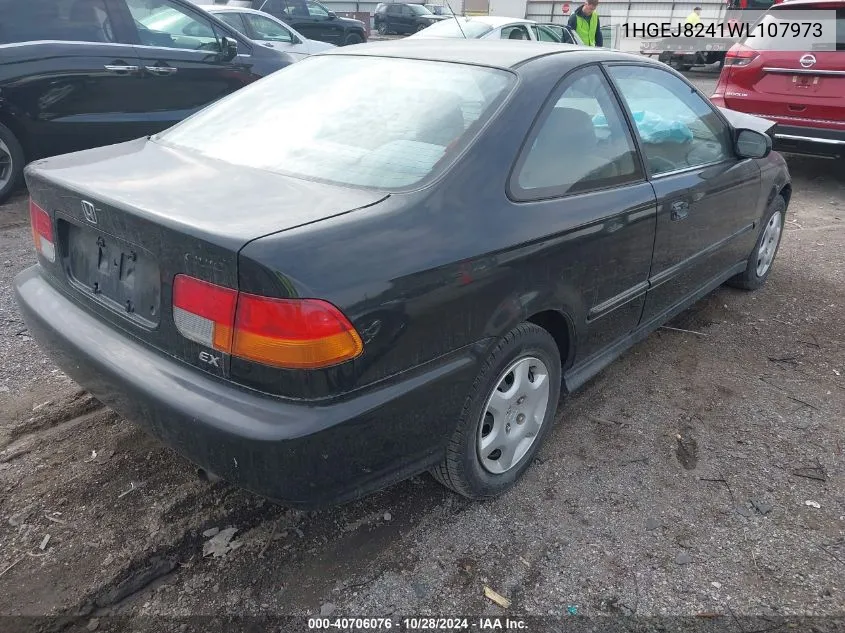 1998 Honda Civic Ex VIN: 1HGEJ8241WL107973 Lot: 40706076