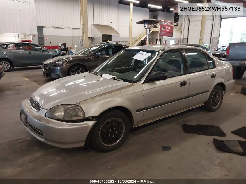 1998 Honda Civic Dx VIN: 2HGEJ652XWH557133 Lot: 40733283