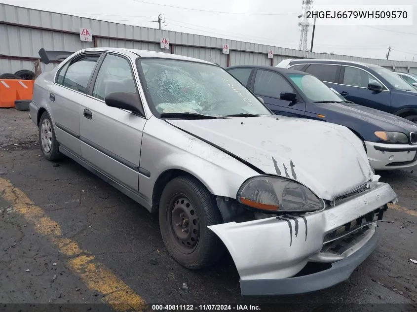 1998 Honda Civic Lx VIN: 2HGEJ6679WH509570 Lot: 40811122