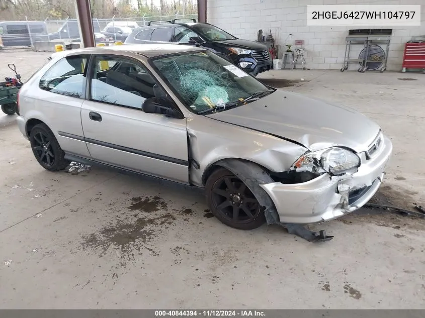 2HGEJ6427WH104797 1998 Honda Civic Cx