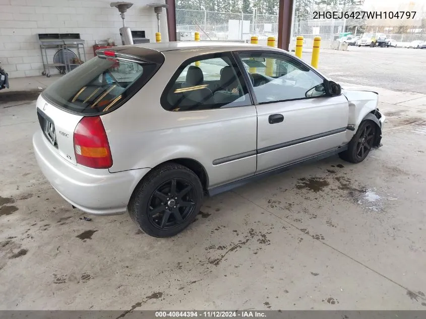 2HGEJ6427WH104797 1998 Honda Civic Cx