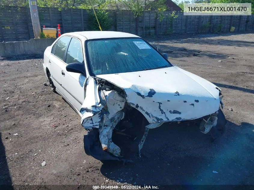 1HGEJ6671XL001470 1999 Honda Civic Lx