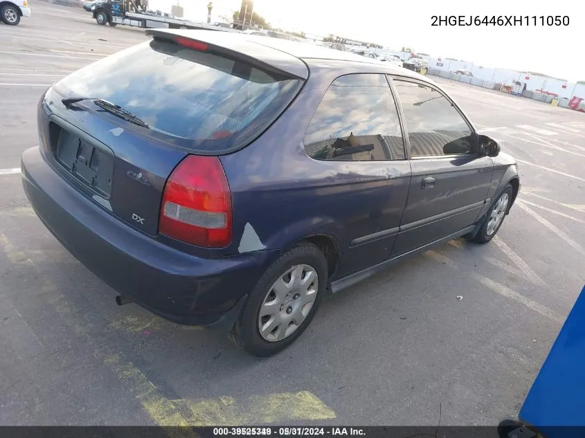 2HGEJ6446XH111050 1999 Honda Civic Dx