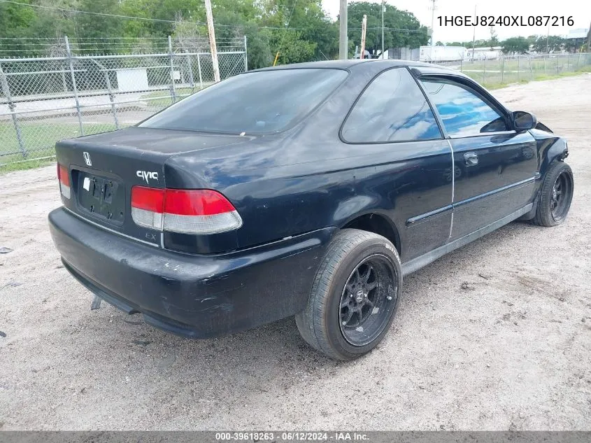 1HGEJ8240XL087216 1999 Honda Civic Ex