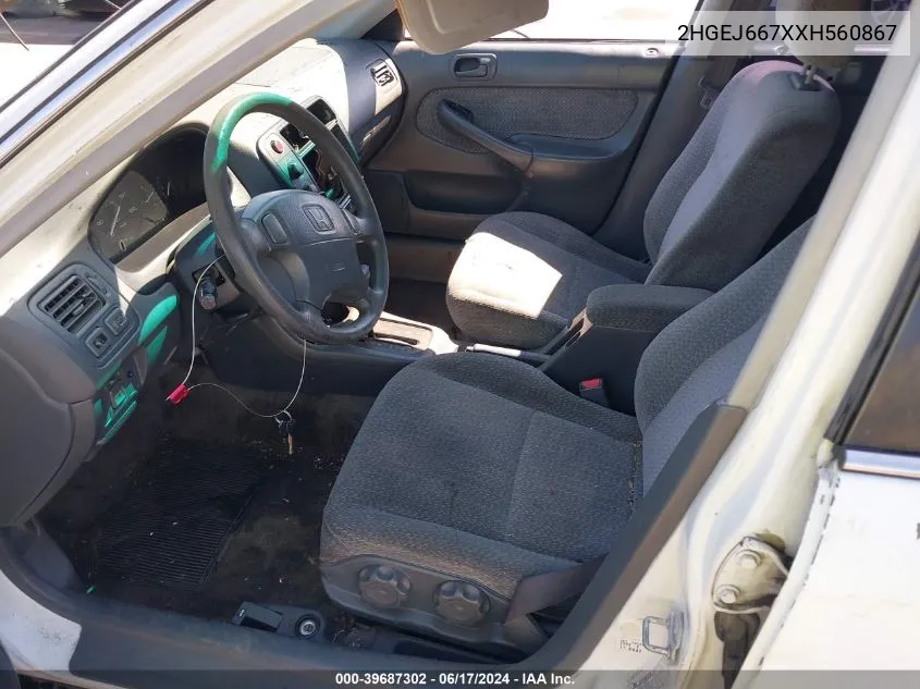 2HGEJ667XXH560867 1999 Honda Civic Lx