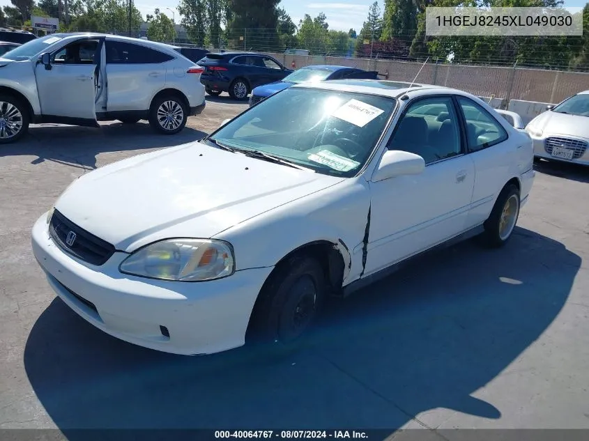 1999 Honda Civic Ex VIN: 1HGEJ8245XL049030 Lot: 40064767