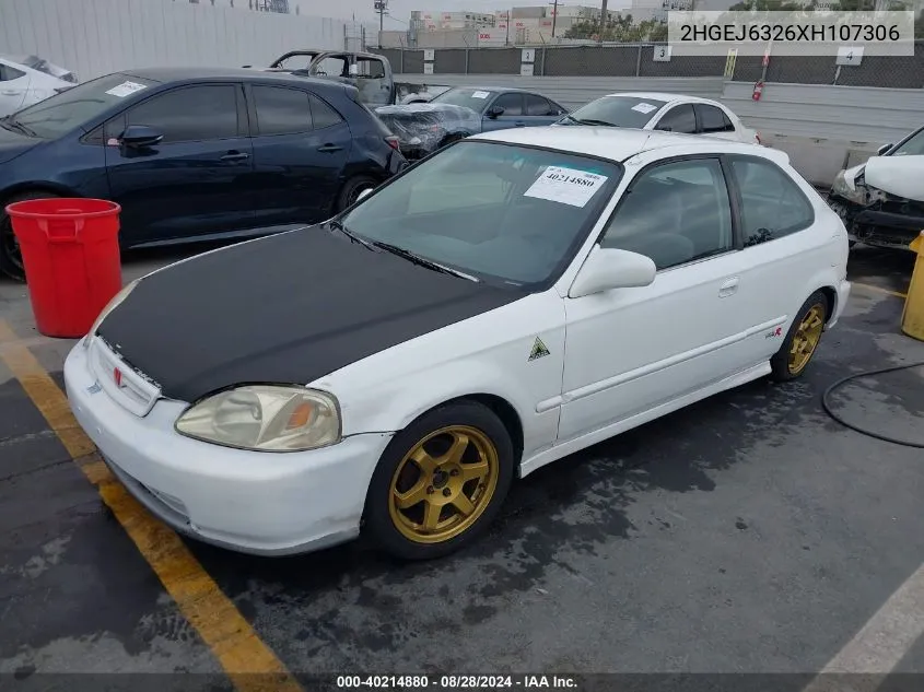 1999 Honda Civic Cx VIN: 2HGEJ6326XH107306 Lot: 40214880