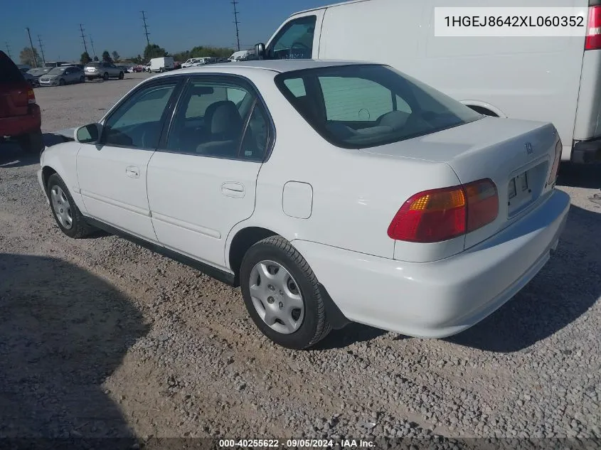 1999 Honda Civic Ex VIN: 1HGEJ8642XL060352 Lot: 40255622