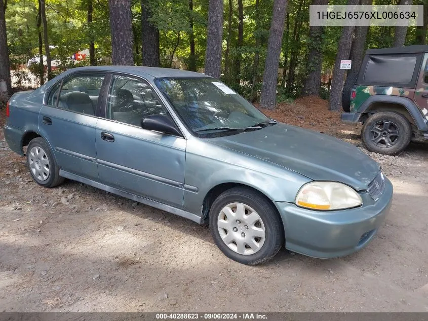 1HGEJ6576XL006634 1999 Honda Civic Lx