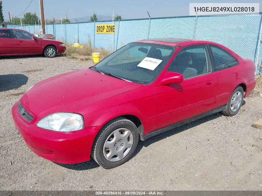 1HGEJ8249XL028018 1999 Honda Civic Ex