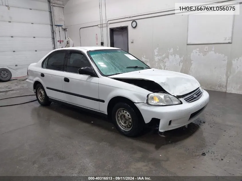 1999 Honda Civic Lx VIN: 1HGEJ6676XL056075 Lot: 40316513