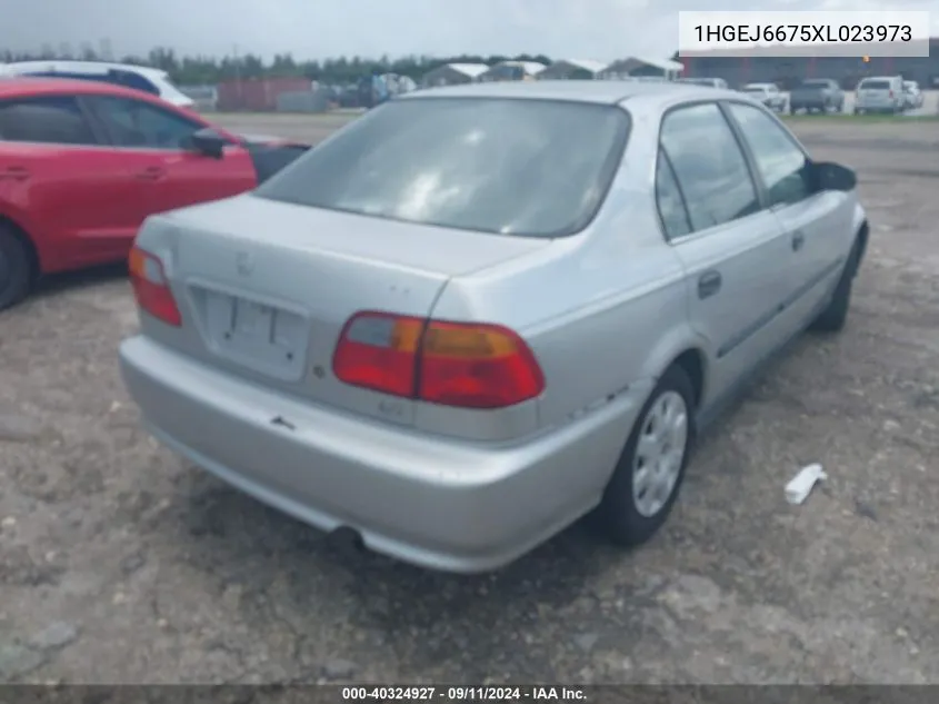 1999 Honda Civic Lx VIN: 1HGEJ6675XL023973 Lot: 40324927