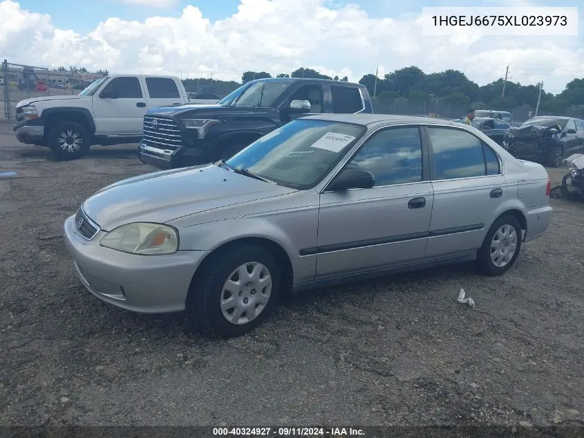 1999 Honda Civic Lx VIN: 1HGEJ6675XL023973 Lot: 40324927