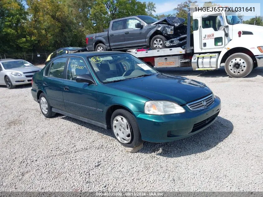 1999 Honda Civic Lx VIN: 1HGEJ6577XL031641 Lot: 40331000