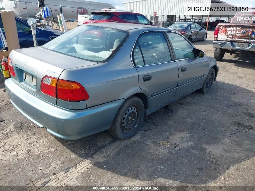 2HGEJ6675XH591850 1999 Honda Civic Lx