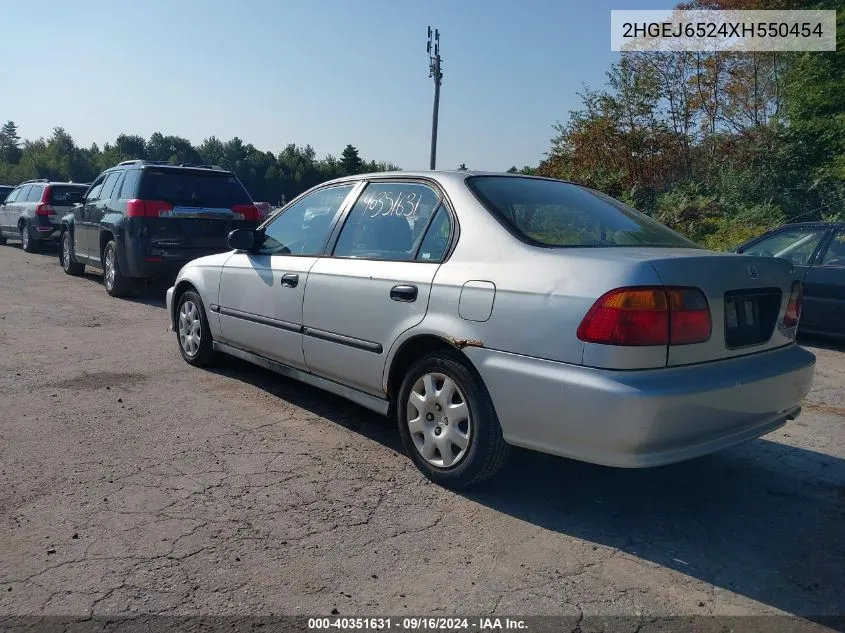 2HGEJ6524XH550454 1999 Honda Civic Dx