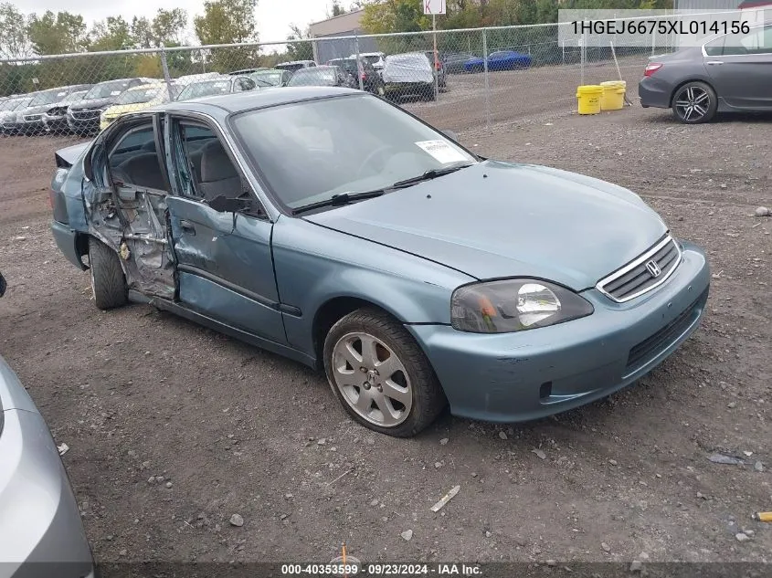 1999 Honda Civic Lx VIN: 1HGEJ6675XL014156 Lot: 40353599