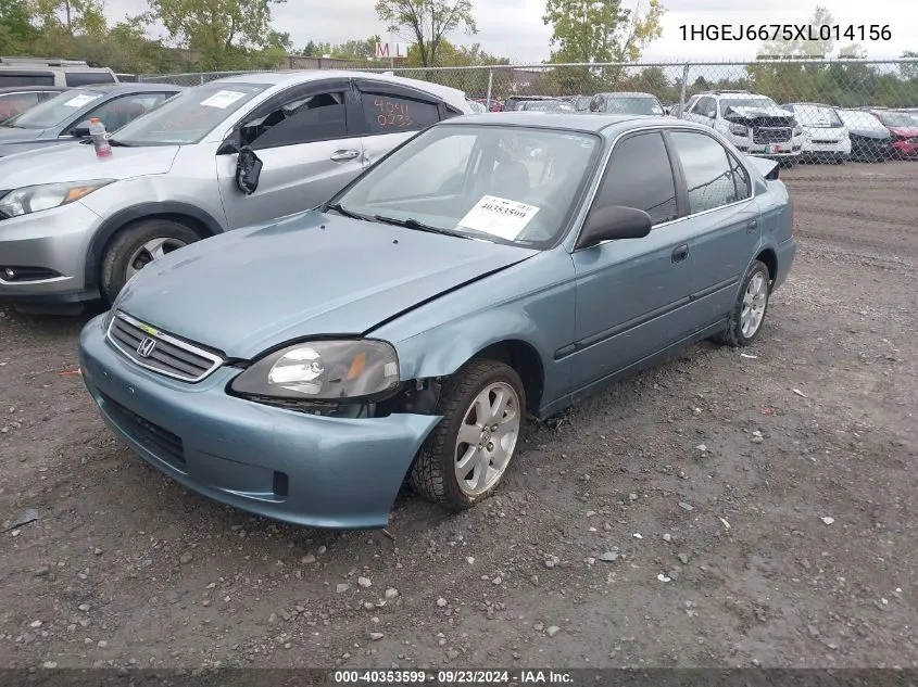 1999 Honda Civic Lx VIN: 1HGEJ6675XL014156 Lot: 40353599