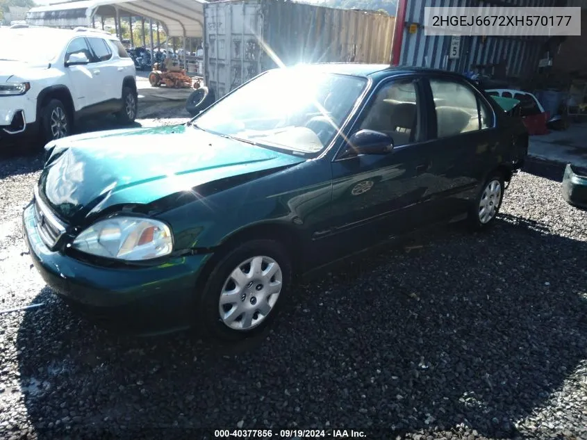 2HGEJ6672XH570177 1999 Honda Civic Lx