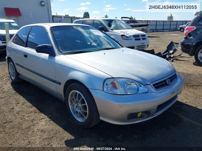 1999 Honda Civic Dx VIN: 2HGEJ6348XH112055 Lot: 40453549